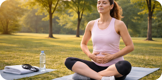 Pelvic floor physiotherapy session